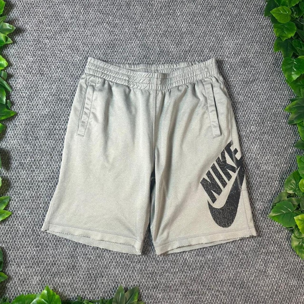 Nike SB Dri-FIT Skateboarding Shorts Gray Big Logo